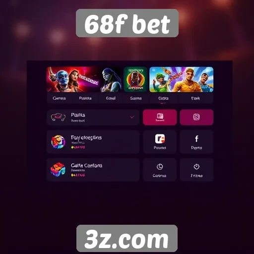 Interface do usuário no 68f bet é intuitiva